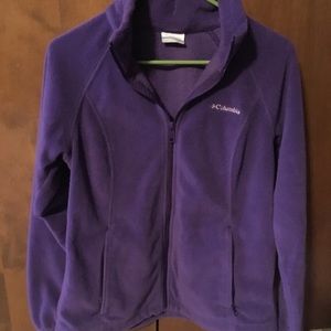 Purple Columbia Fleece Zip UP
